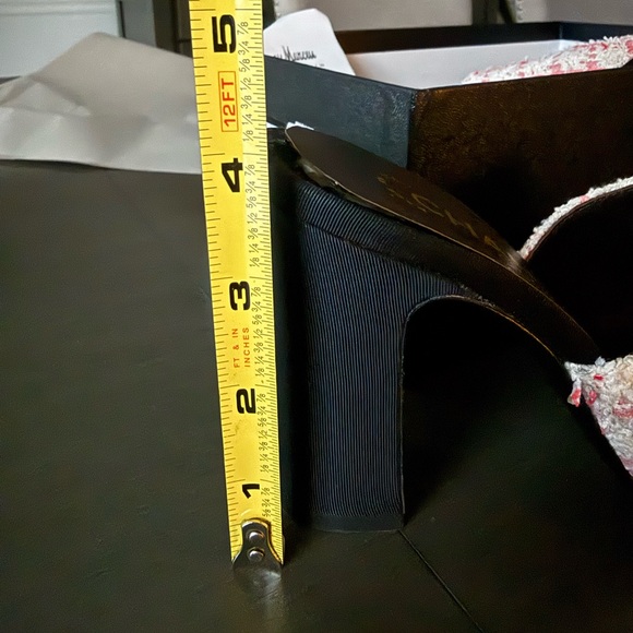 2024 CRUISE CHANEL PINK GLITTERED TWEED MULE 36 - Picture 13 of 13